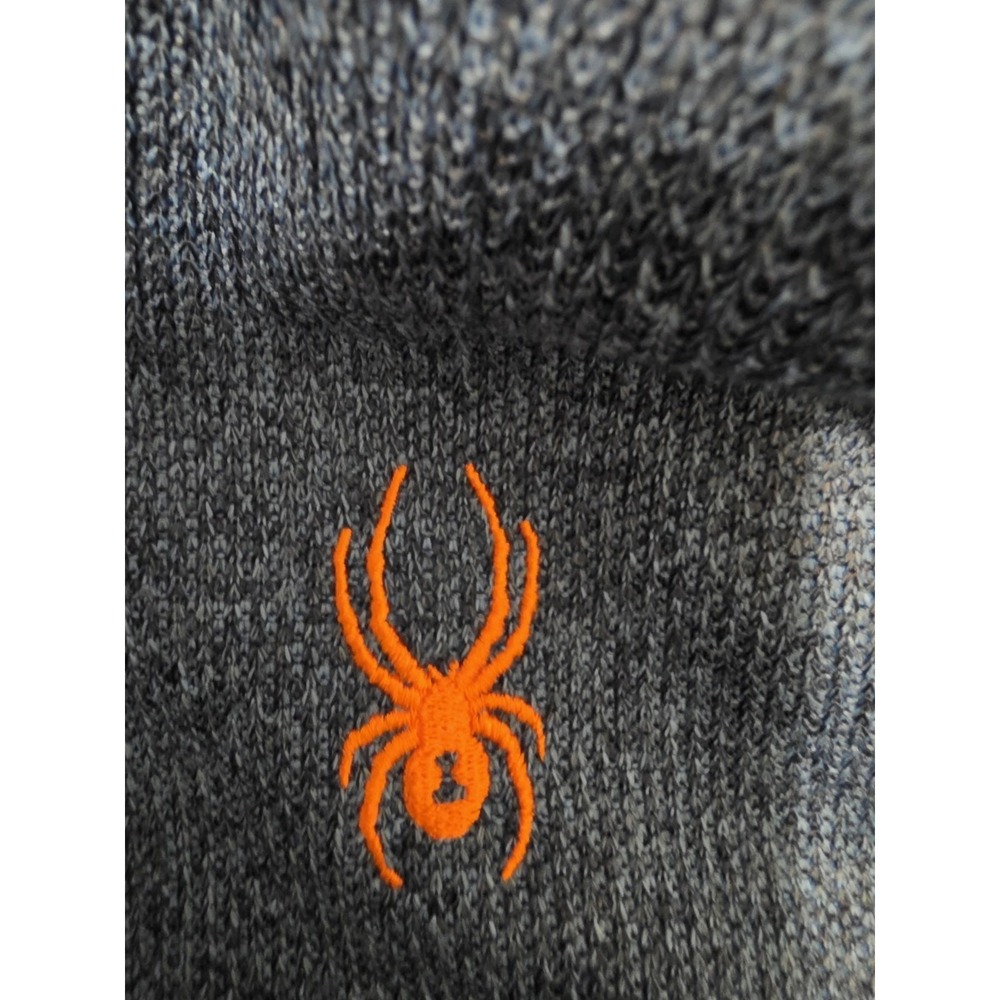 Spyder Men's Full Zip Fleece Stryke Jacket Blue/Black/Orange Size L - Picture 4 of 8